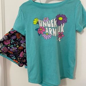 Under Armour Kids' Aqua Floral Tee